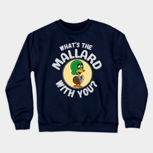 Funny Mallard Duck Bird cartoon Frit-Tees Crewneck Sweatshirt